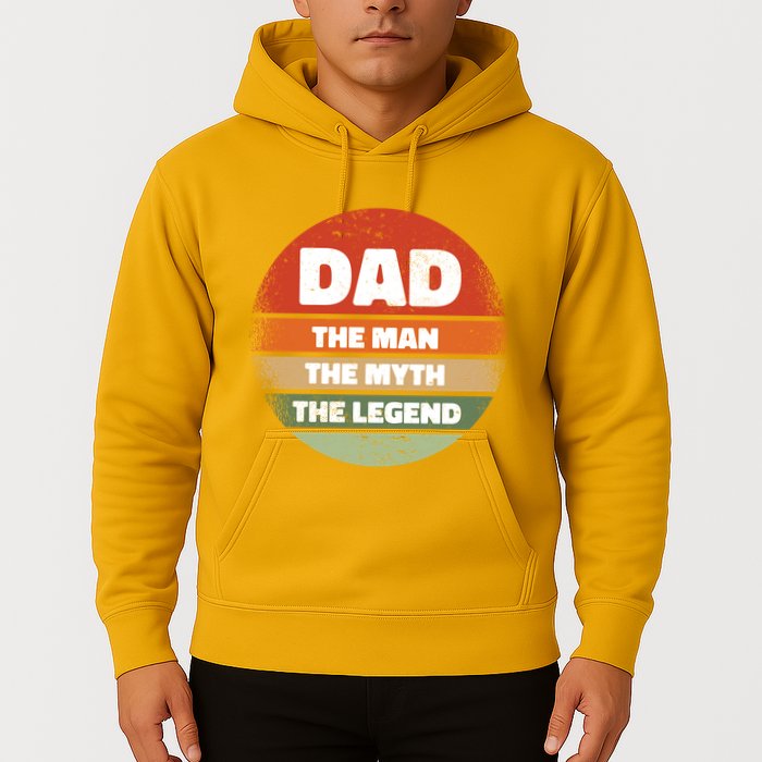 The Man The Myth The Legend Dad Retro Hoodie