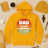 The Man The Myth The Legend Dad Retro Hoodie