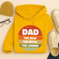 The Man The Myth The Legend Dad Retro Hoodie