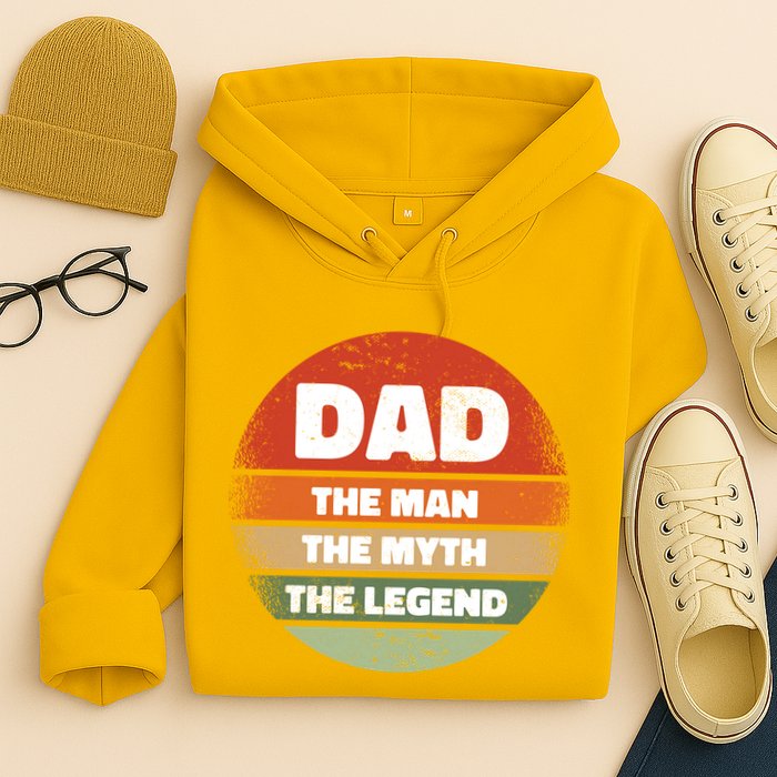 The Man The Myth The Legend Dad Retro Hoodie