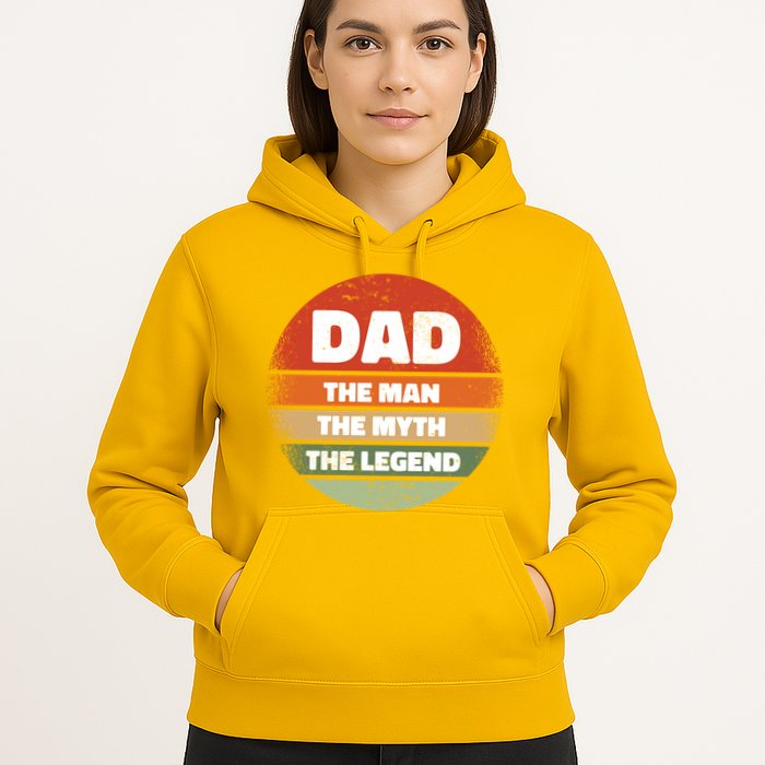 The Man The Myth The Legend Dad Retro Hoodie