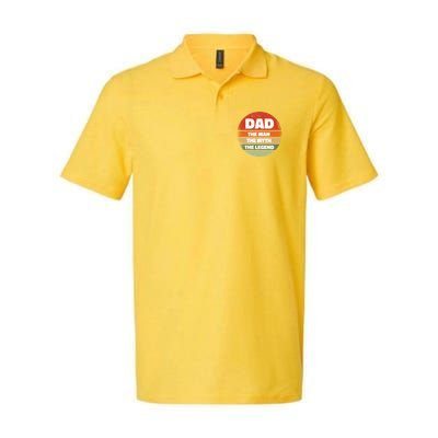 The Man The Myth The Legend Dad Retro Polo