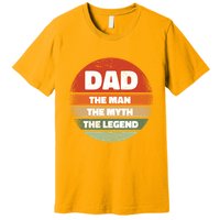 The Man The Myth The Legend Dad Retro Premium T-Shirt