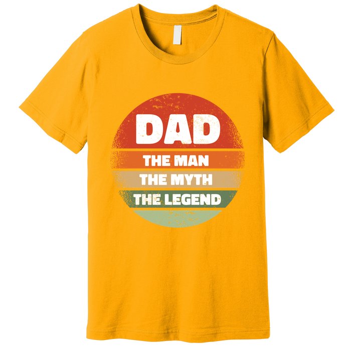 The Man The Myth The Legend Dad Retro Premium T-Shirt