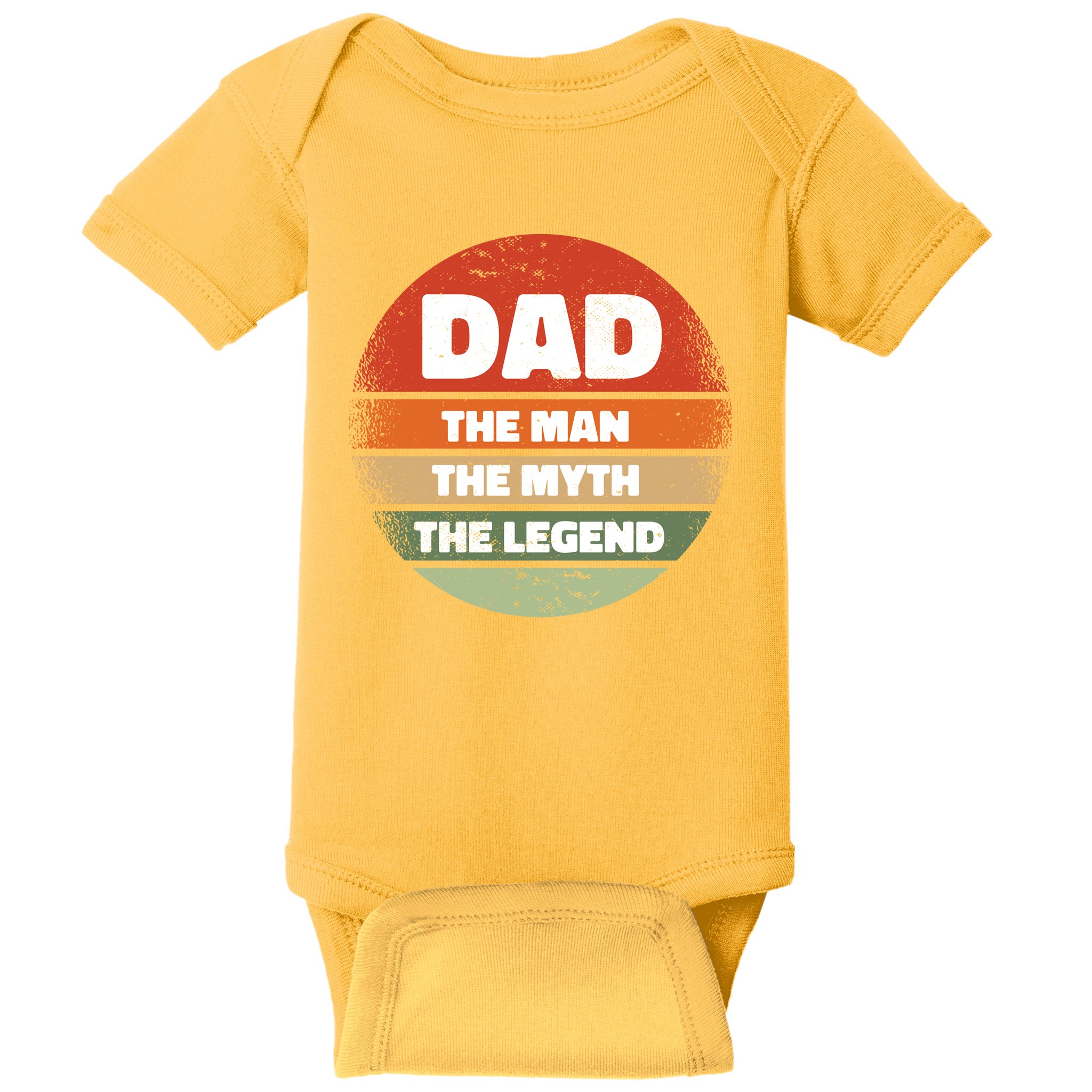 The Man The Myth The Legend Dad Retro Baby Bodysuit