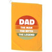 The Man The Myth The Legend Dad Retro Golf Towel