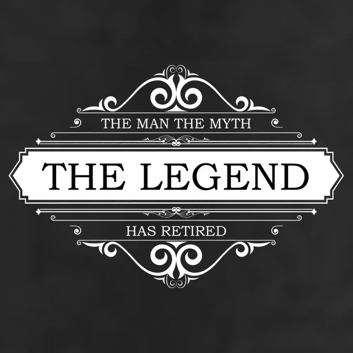 The Man The Myth The Legend Has Retired Garment-Dyed Fleece Hoodie