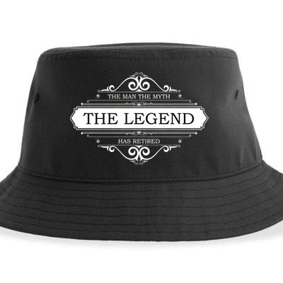 The Man The Myth The Legend Has Retired Sustainable Bucket Hat