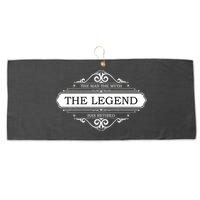 The Man The Myth The Legend Has Retired Large Microfiber Waffle Golf Towel