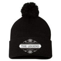 The Man The Myth The Legend Has Retired Pom Pom 12in Knit Beanie