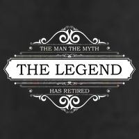 The Man The Myth The Legend Has Retired Microfiber Hand Towel
