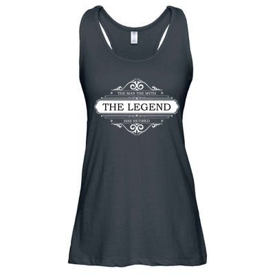 The Man The Myth The Legend Has Retired Ladies Essential Flowy Tank