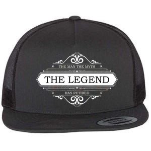 The Man The Myth The Legend Has Retired Flat Bill Trucker Hat