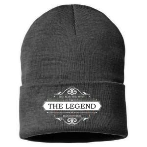 The Man The Myth The Legend Has Retired Sustainable Knit Beanie