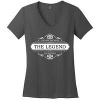 The Man The Myth The Legend Has Retired Women's V-Neck T-Shirt