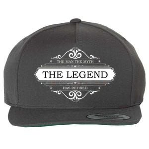 The Man The Myth The Legend Has Retired Wool Snapback Cap