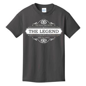 The Man The Myth The Legend Has Retired Kids T-Shirt