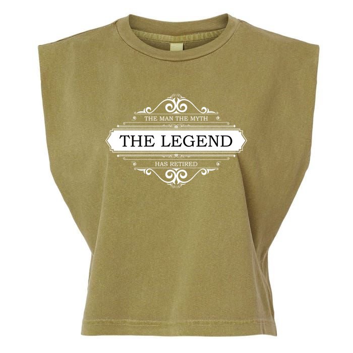 The Man The Myth The Legend Has Retired Garment-Dyed Women's Muscle Tee