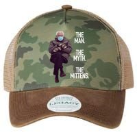 The Man The Myth The Mittens Bernie Meme Legacy Tie Dye Trucker Hat