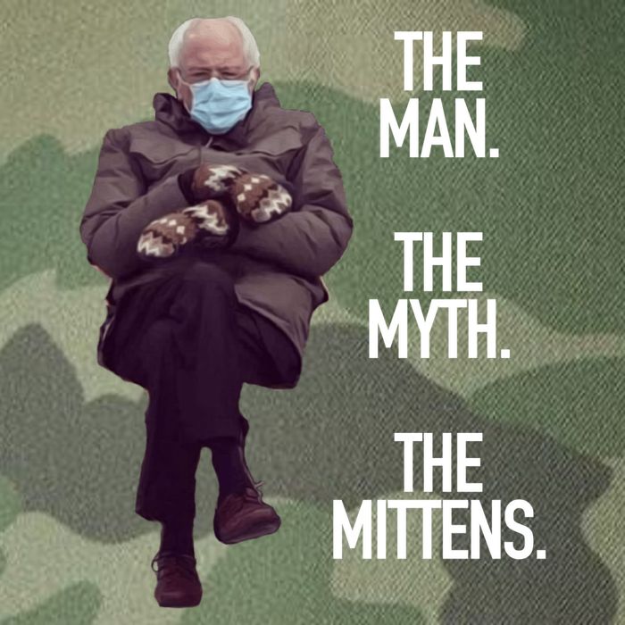 The Man The Myth The Mittens Bernie Meme Legacy Tie Dye Trucker Hat