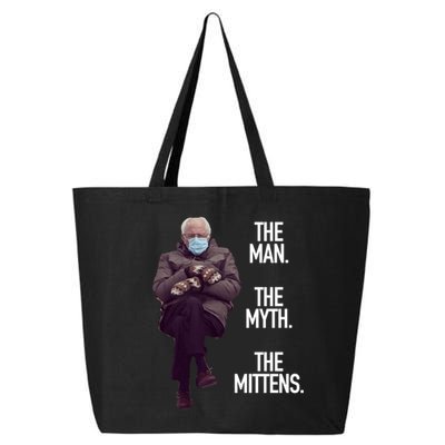 The Man The Myth The Mittens Bernie Meme 25L Jumbo Tote