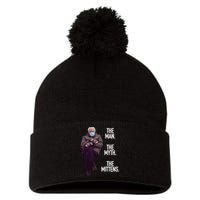 The Man The Myth The Mittens Bernie Meme Pom Pom 12in Knit Beanie