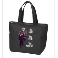 The Man The Myth The Mittens Bernie Meme Zip Tote Bag