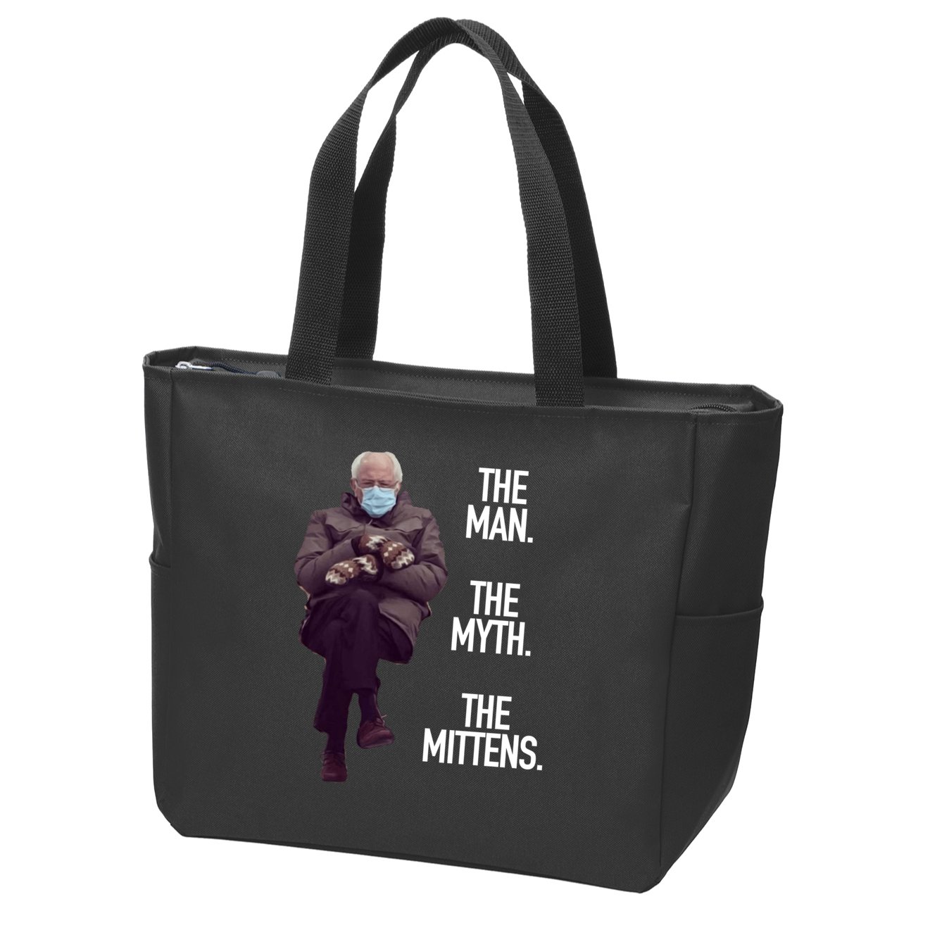 The Man The Myth The Mittens Bernie Meme Zip Tote Bag