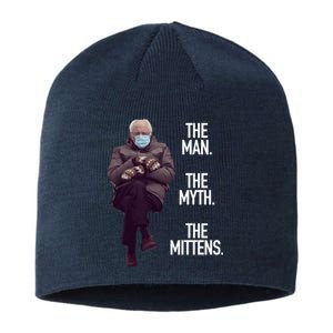 The Man The Myth The Mittens Bernie Meme Sustainable Beanie