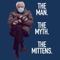 The Man The Myth The Mittens Bernie Meme Infant Baby Jersey Bodysuit