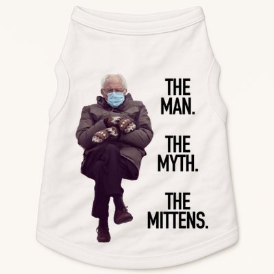 The Man The Myth The Mittens Bernie Meme Doggie Tank