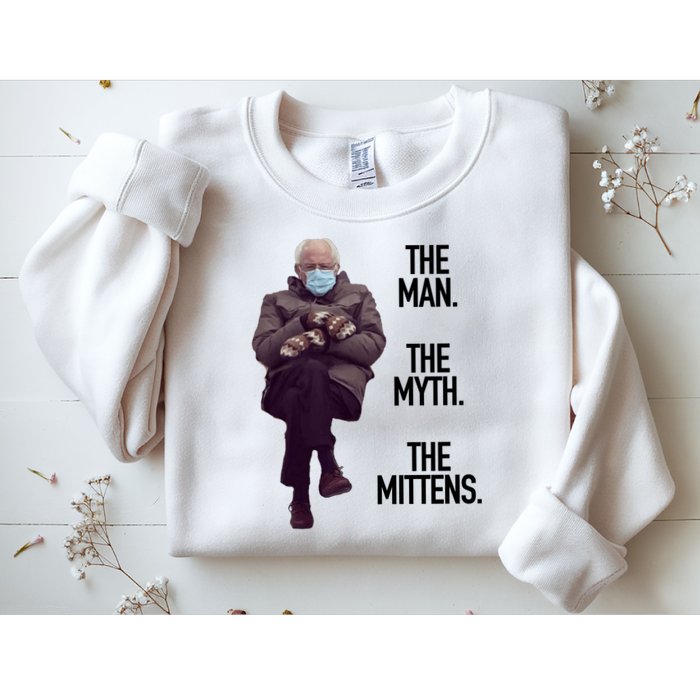 The Man The Myth The Mittens Bernie Meme Sweatshirt
