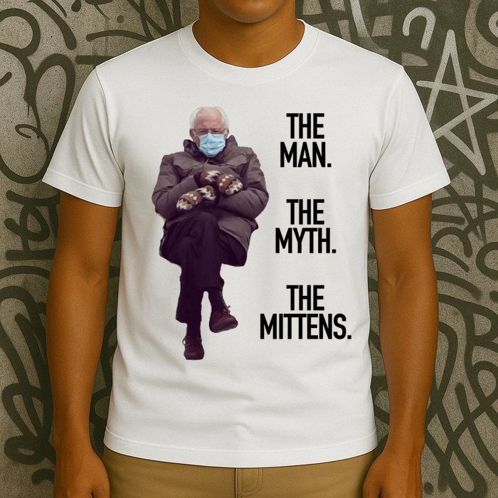 The Man The Myth The Mittens Bernie Meme T-Shirt