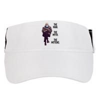 The Man The Myth The Mittens Bernie Meme Adult Drive Performance Visor