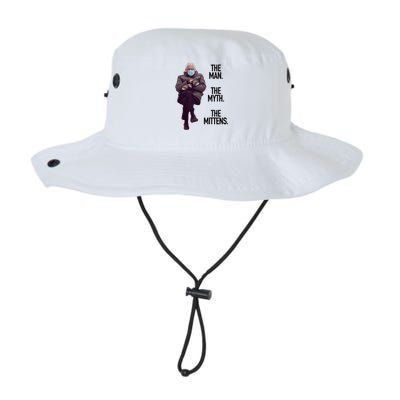 The Man The Myth The Mittens Bernie Meme Bucket Hat