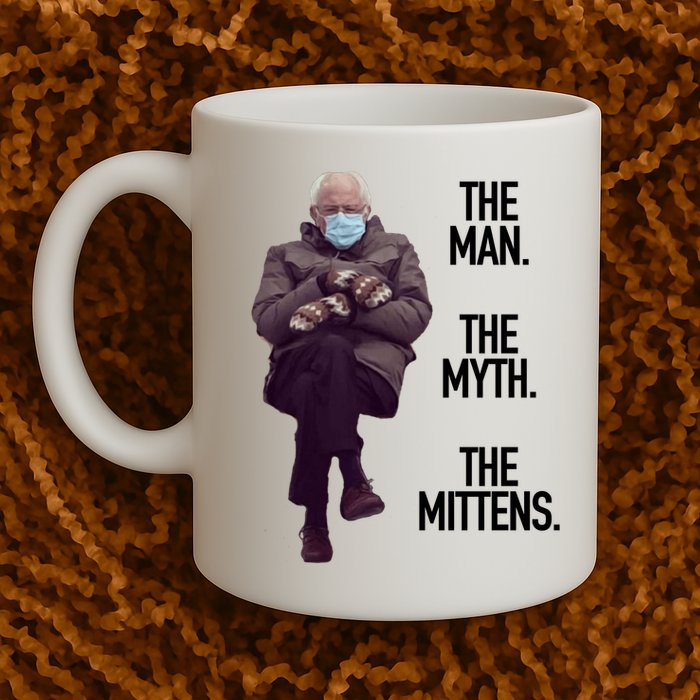 The Man The Myth The Mittens Bernie Meme Mug