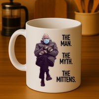 The Man The Myth The Mittens Bernie Meme Mug