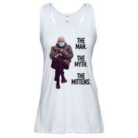 The Man The Myth The Mittens Bernie Meme Ladies Essential Flowy Tank