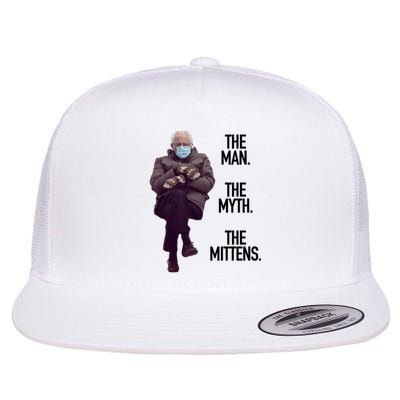 The Man The Myth The Mittens Bernie Meme Flatbill Hat