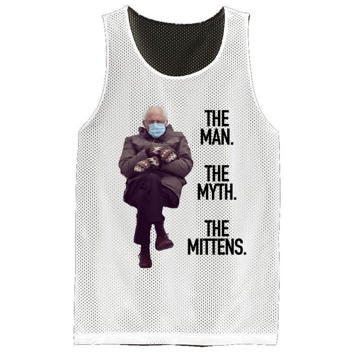 The Man The Myth The Mittens Bernie Meme Mesh Reversible Basketball Jersey Tank