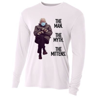 The Man The Myth The Mittens Bernie Meme Cooling Performance Long Sleeve Crew