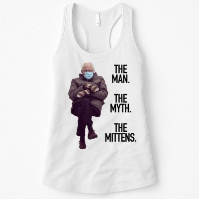 The Man The Myth The Mittens Bernie Meme Womens Tank Top