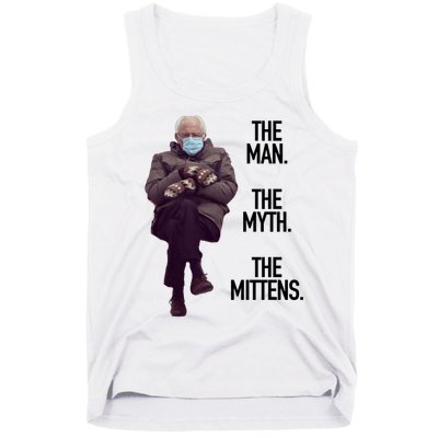 The Man The Myth The Mittens Bernie Meme Tank Top