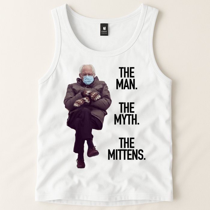 The Man The Myth The Mittens Bernie Meme Tank Top