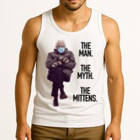 The Man The Myth The Mittens Bernie Meme Tank Top