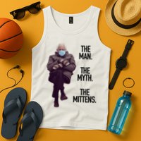 The Man The Myth The Mittens Bernie Meme Tank Top