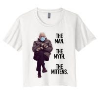 The Man The Myth The Mittens Bernie Meme Crop Top