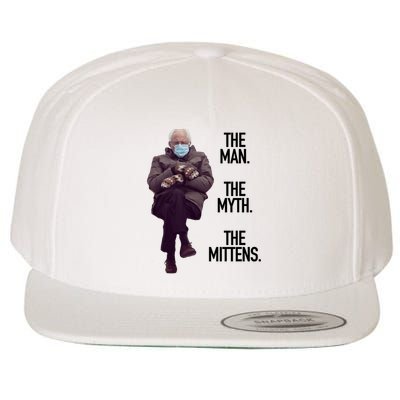The Man The Myth The Mittens Bernie Meme Wool Snapback Cap