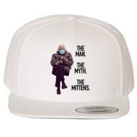 The Man The Myth The Mittens Bernie Meme Wool Snapback Cap