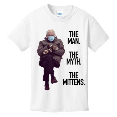 The Man The Myth The Mittens Bernie Meme Kids T-Shirt